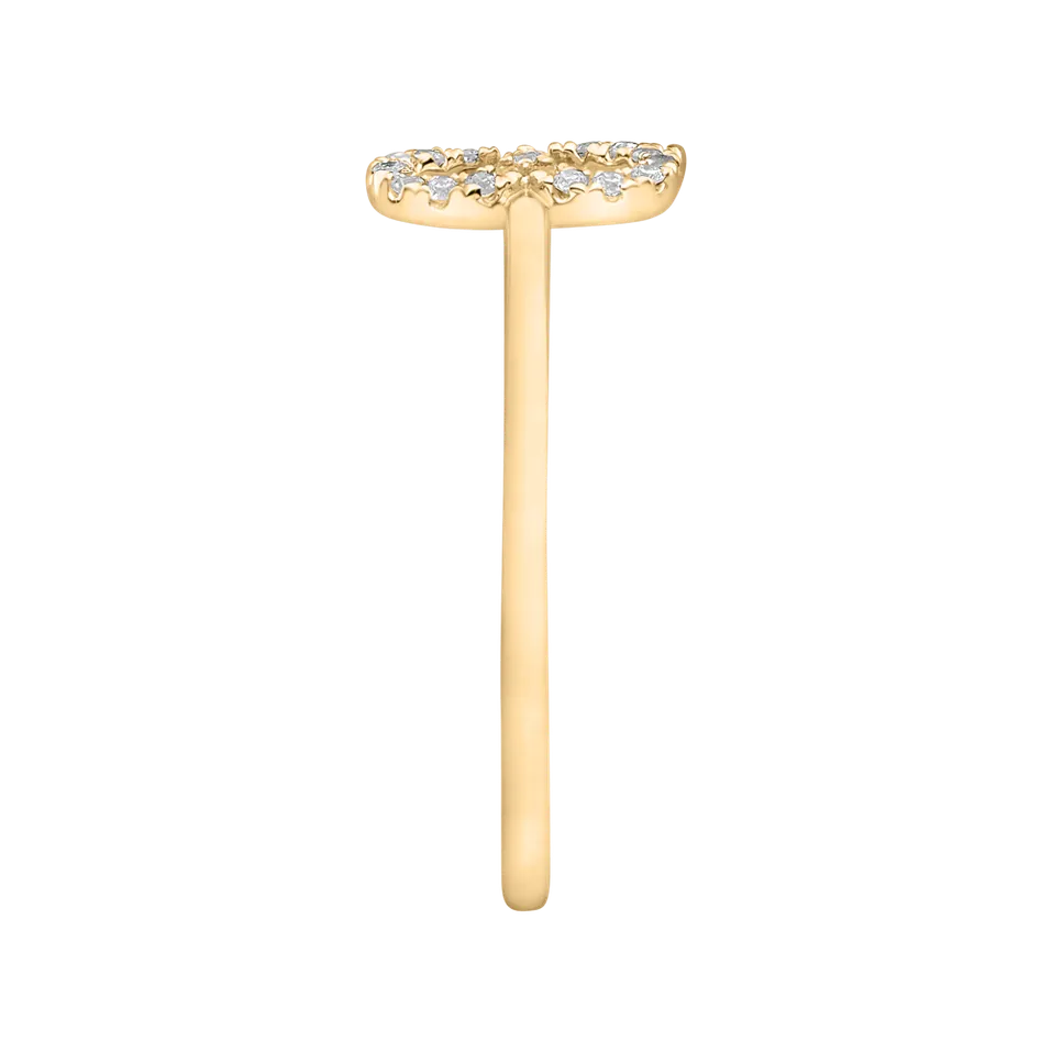 Prsteň s diamantmi Glamour