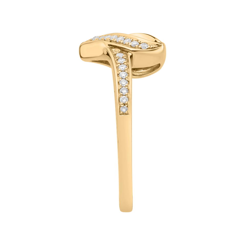 Prsteň s diamantmi Tangled Love