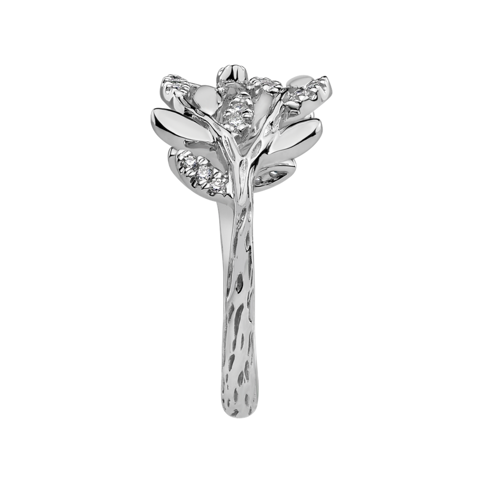 Prsteň s diamantmi Heavenly Leaves
