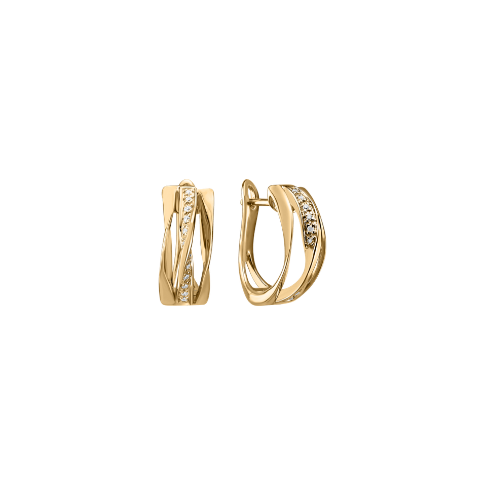 Náušnice s diamantmi True Elegance