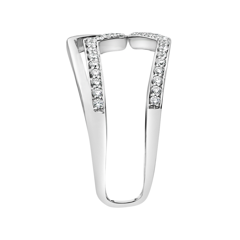 Prsteň s diamantmi Broken Aura