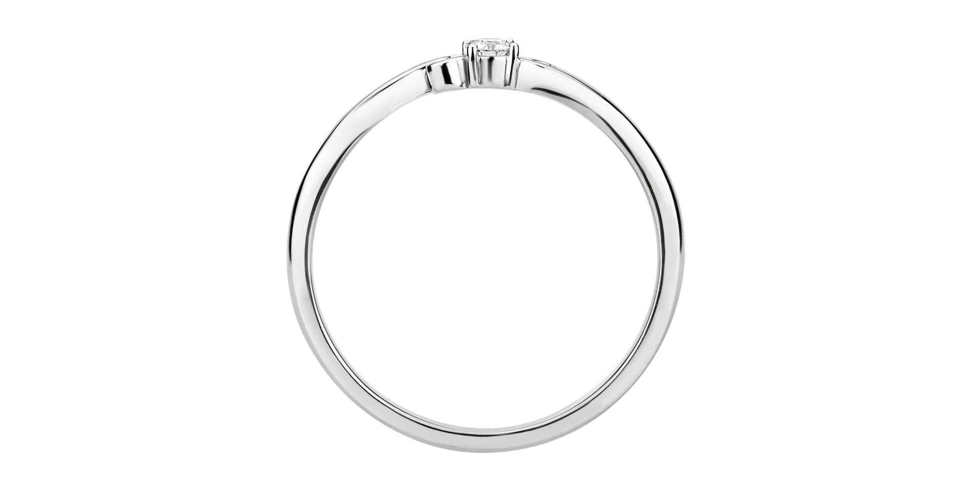 Prsteň s diamantom Baroque Love