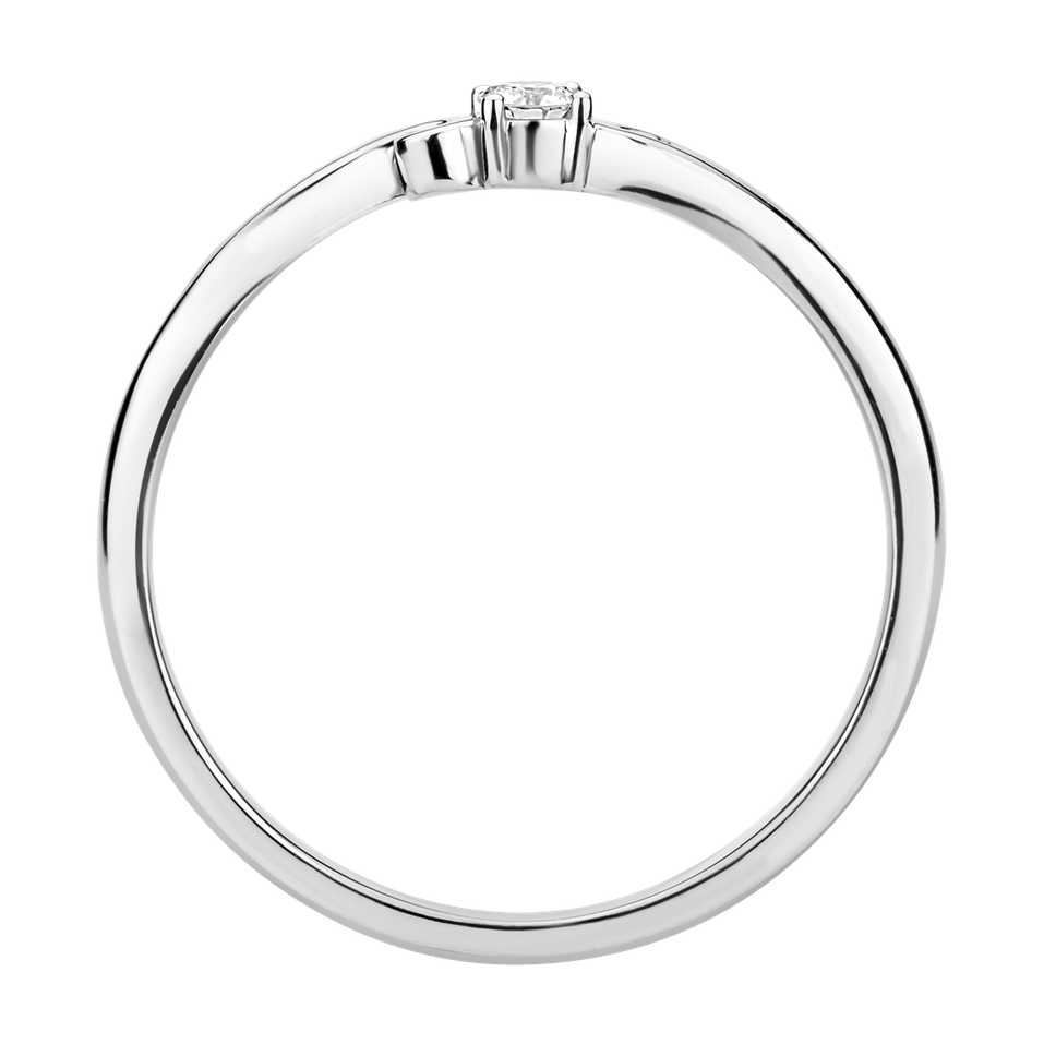 Prsteň s diamantom Baroque Love