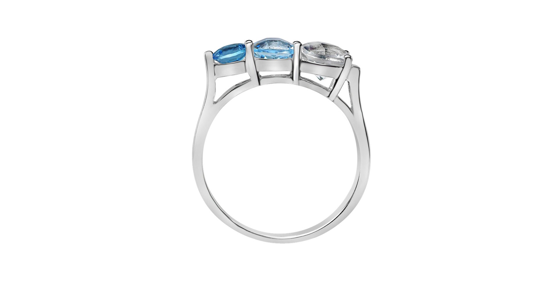 Prsteň s topásmi Tripple Bonbons