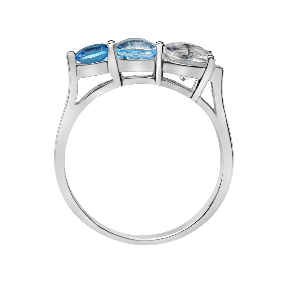 Prsteň s topásmi Tripple Bonbons