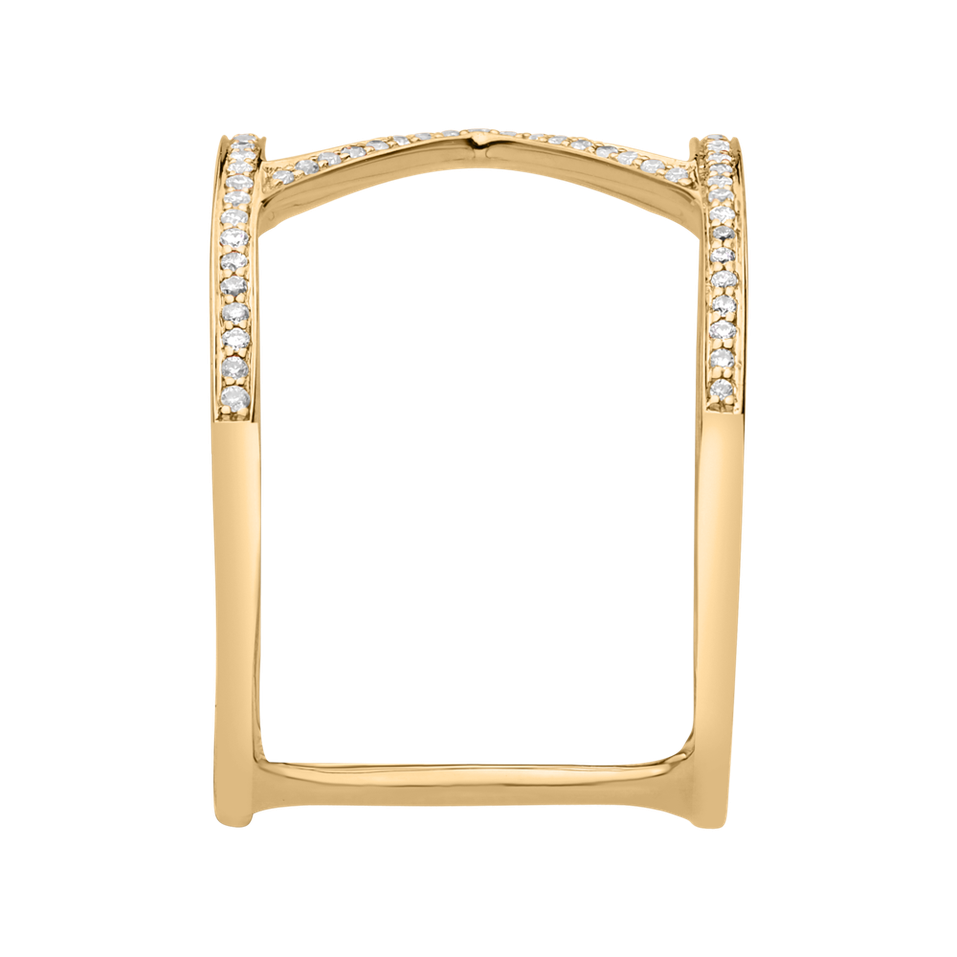 Prsteň s diamantmi Silent Hymn