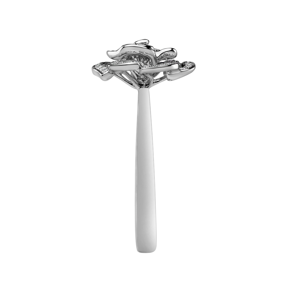 Prsteň s diamantmi Noble Flower