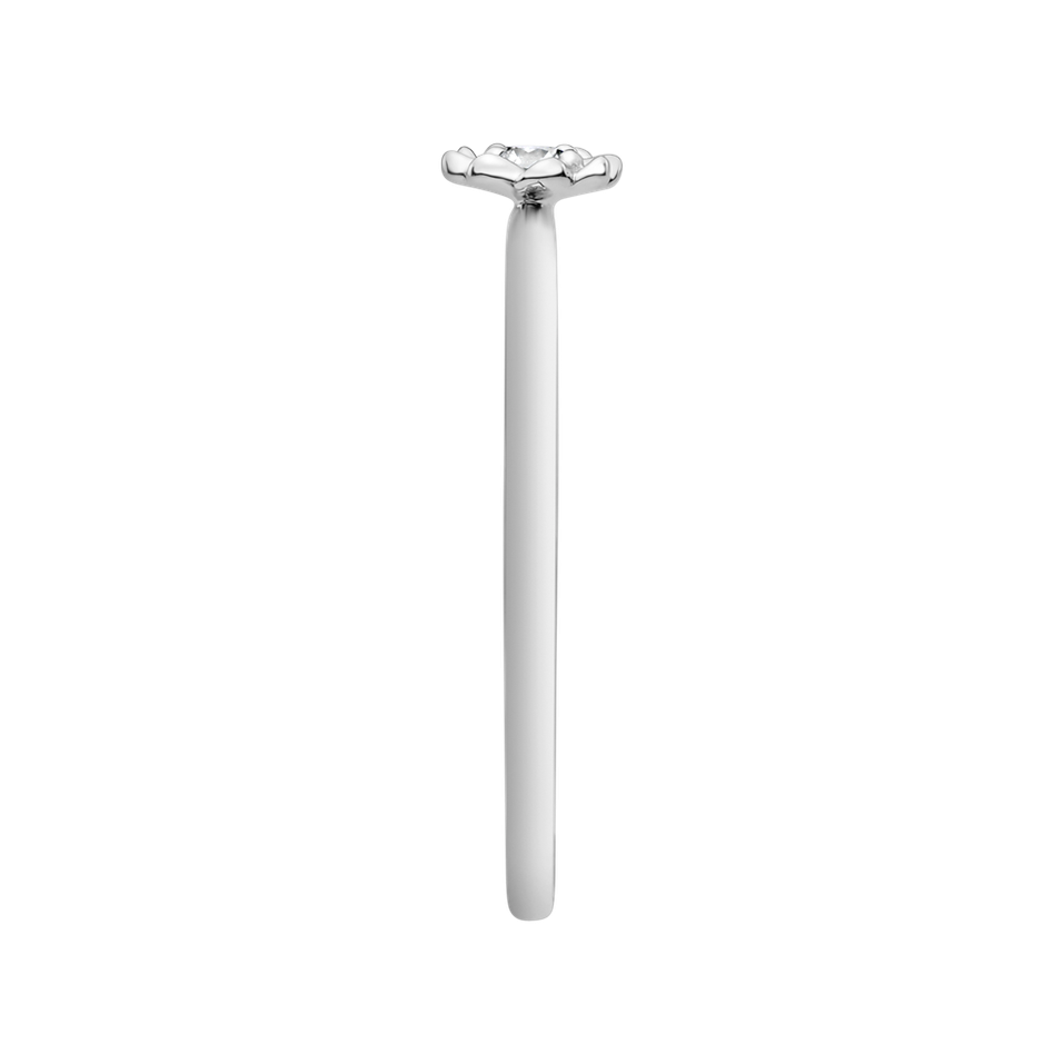 Prsteň s diamantom Gorgeous Flower