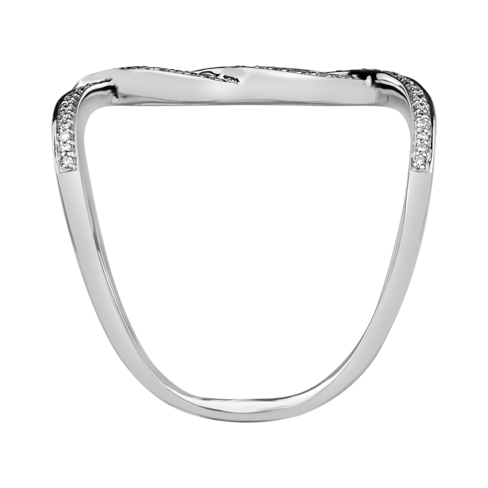 Prsteň s diamantmi Double Infinity