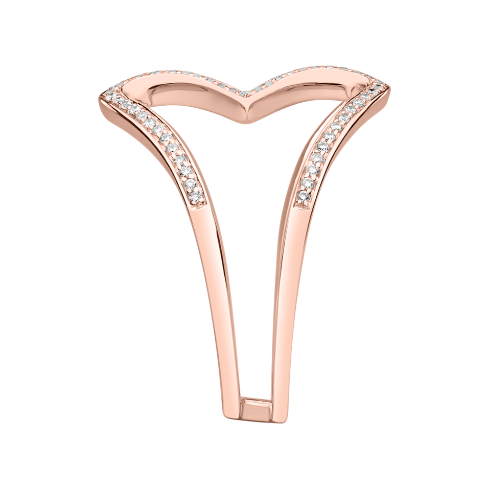 Prsteň s diamantmi Connected Hearts