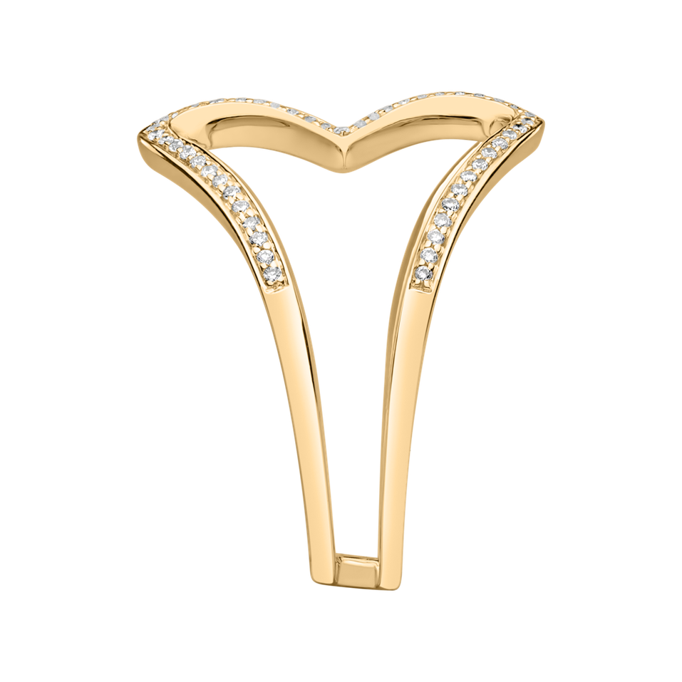 Prsteň s diamantmi Connected Hearts