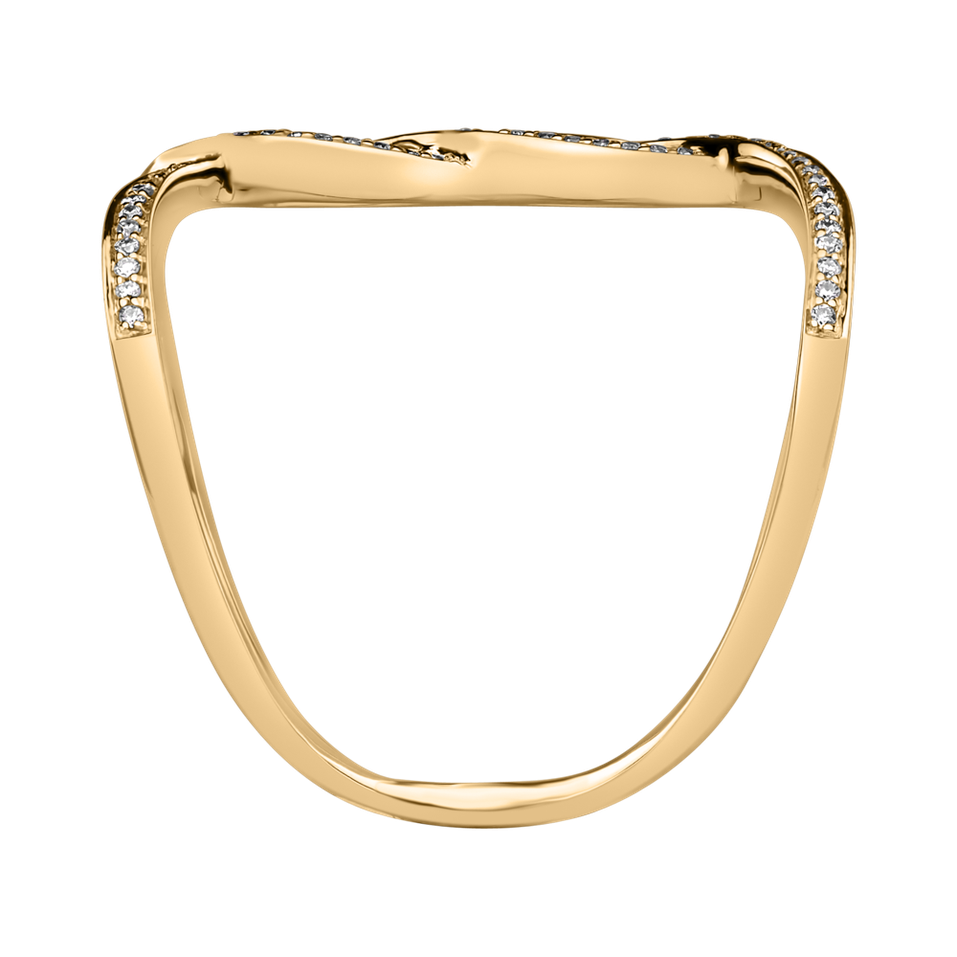 Prsteň s diamantmi Double Infinity