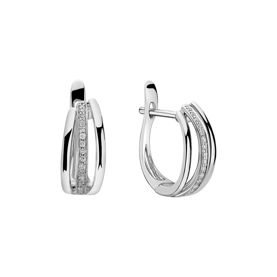 Náušnice s diamantmi Sparkling Memory