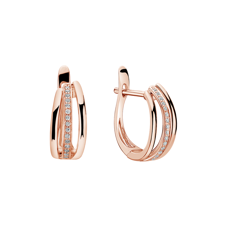 Náušnice s diamantmi Sparkling Memory