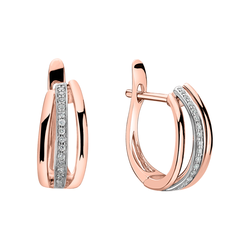 Náušnice s diamantmi Sparkling Memory