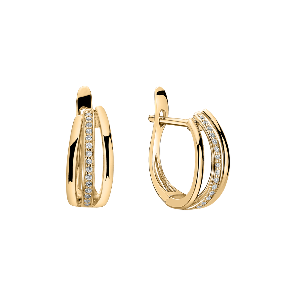 Náušnice s diamantmi Sparkling Memory