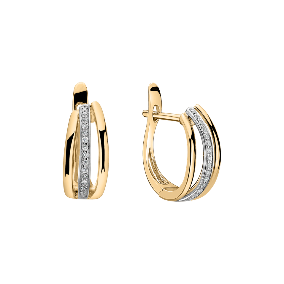 Náušnice s diamantmi Sparkling Memory