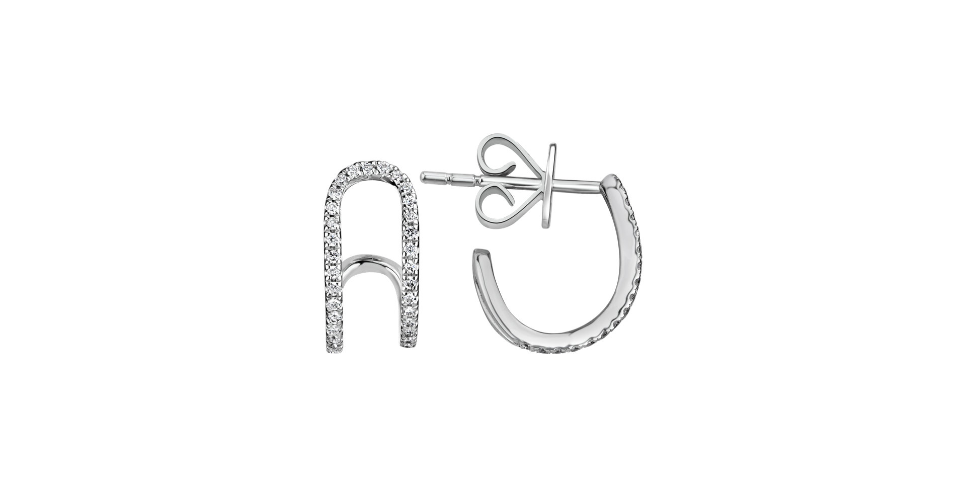 Náušnice s diamantmi Diamond Clip