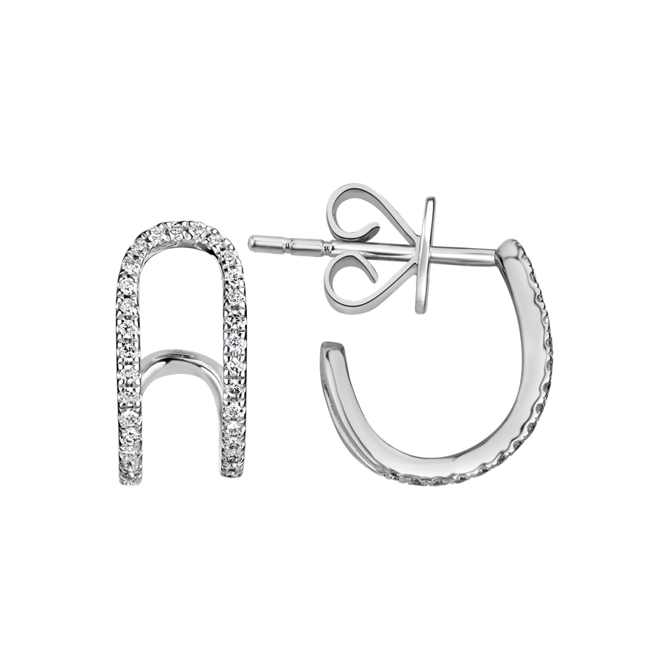 Náušnice s diamantmi Diamond Clip