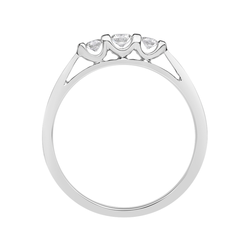 Prsteň s diamantmi Shards