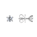 Náušnice s diamantom Star Secret3