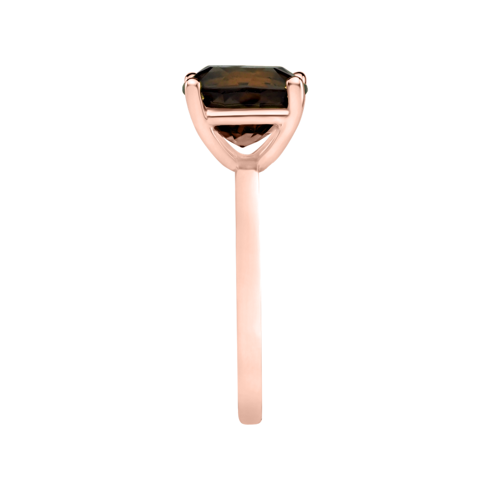 Prsteň so smoky quartzom Bonbon