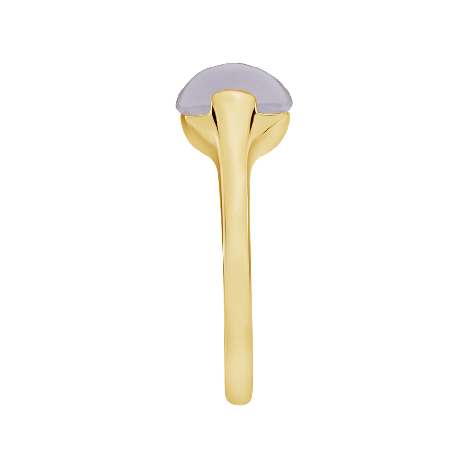 Prsteň s chalcedónom blue Bonbon