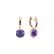 Náušnice s ametystom brazil Bonbon3
