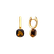 Náušnice s cognac quartzom Bonbon3