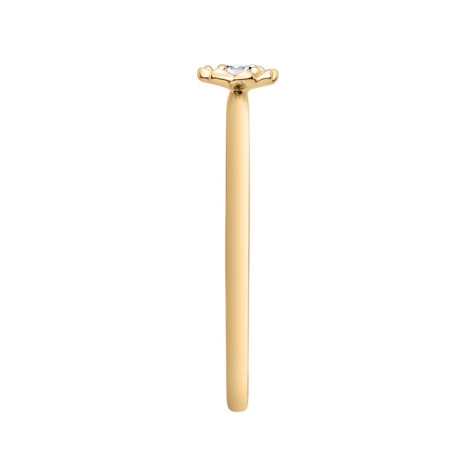 Prsteň s diamantom Gorgeous Flower