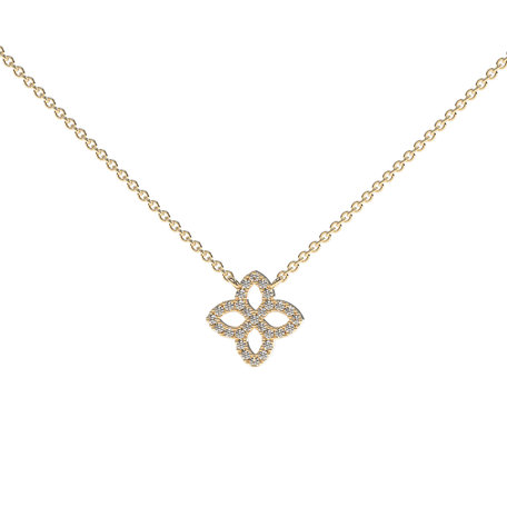 Náhrdelník s diamantmi Glamorous Petals