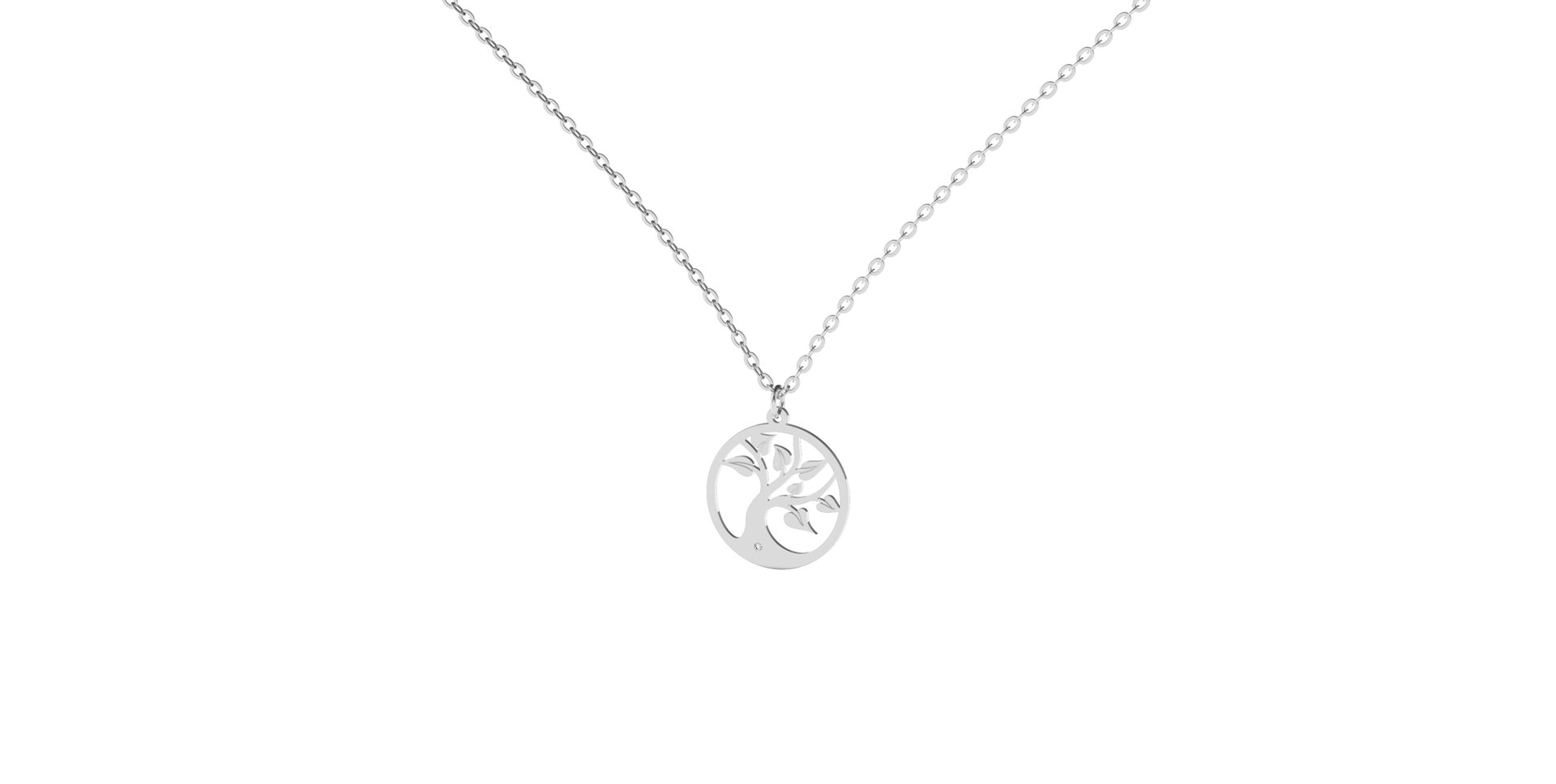 Náhrdelník s diamantom Tree of Life