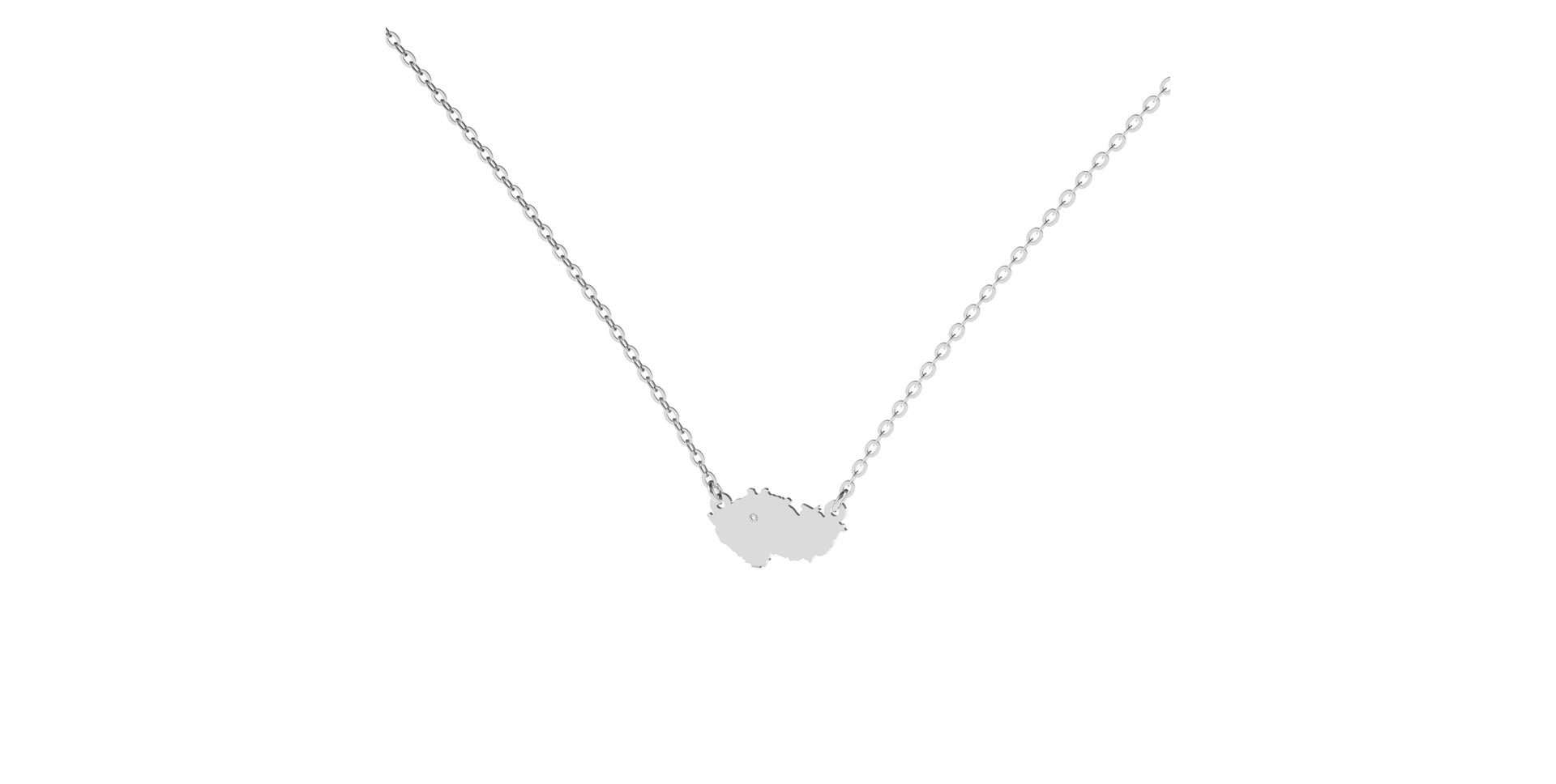 Náhrdelník s diamantom My Home