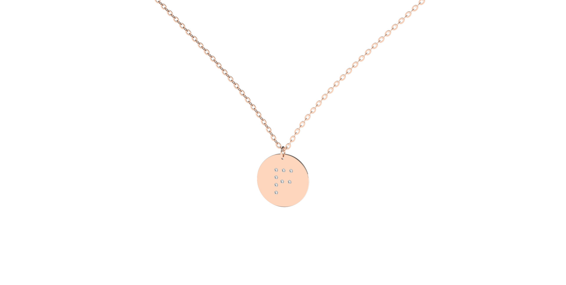 Náhrdelník s diamantmi Diamond Coins F