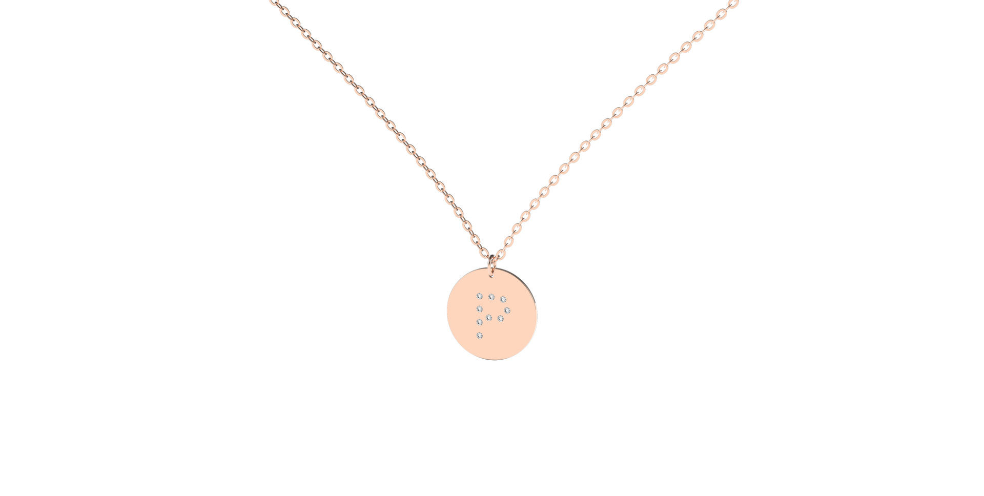 Náhrdelník s diamantmi Diamond Coins P