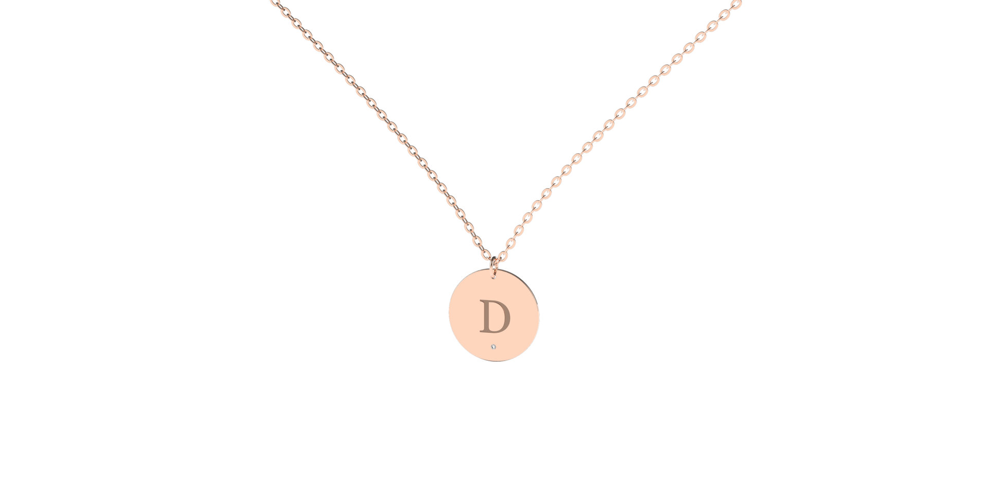 Náhrdelník s diamantom Big Coins D