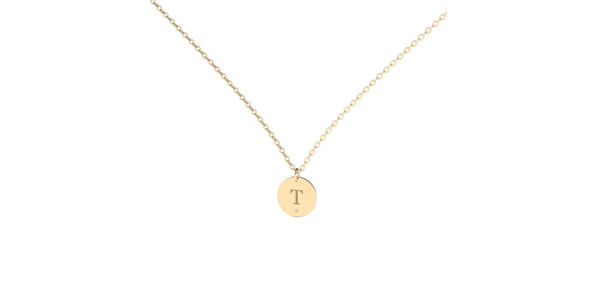 Náhrdelník s diamantom Little Coins T