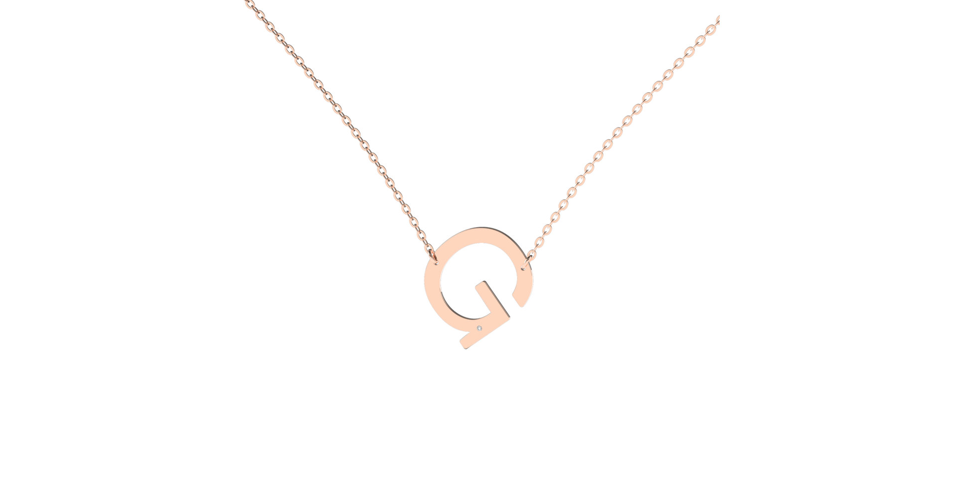 Náhrdelník s diamantom Big Line G