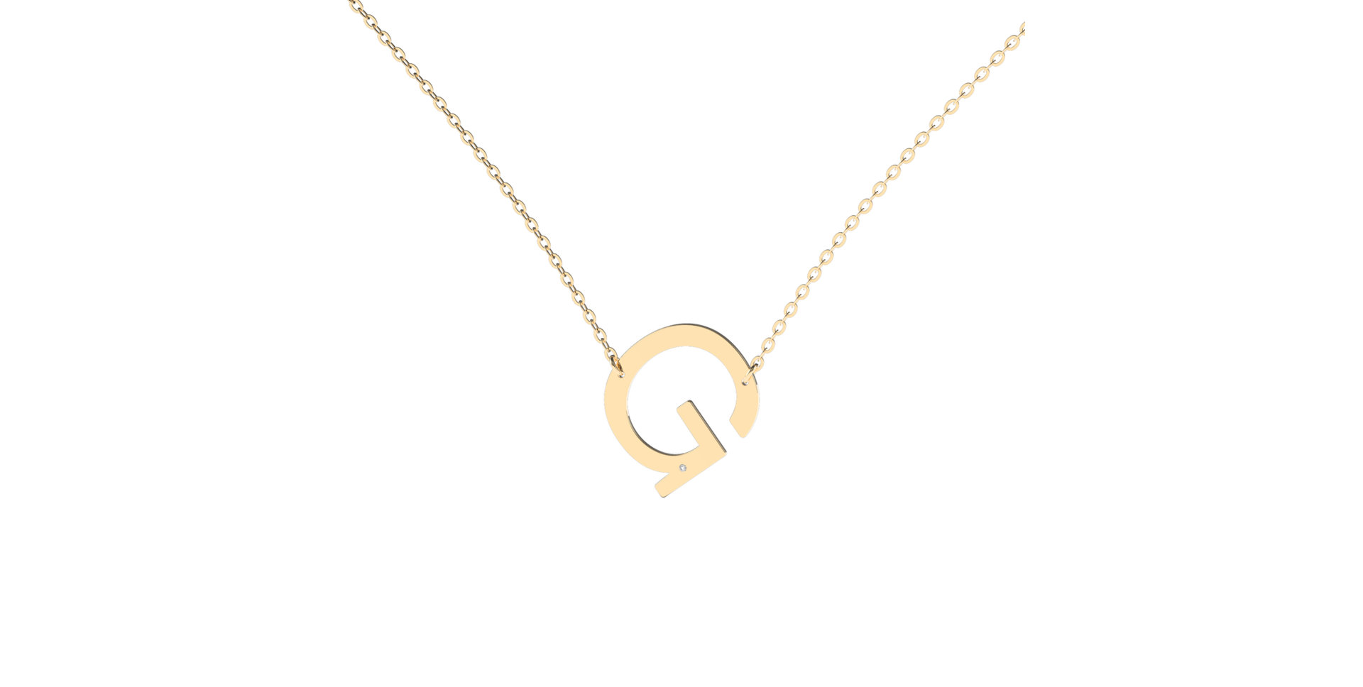 Náhrdelník s diamantom Big Line G