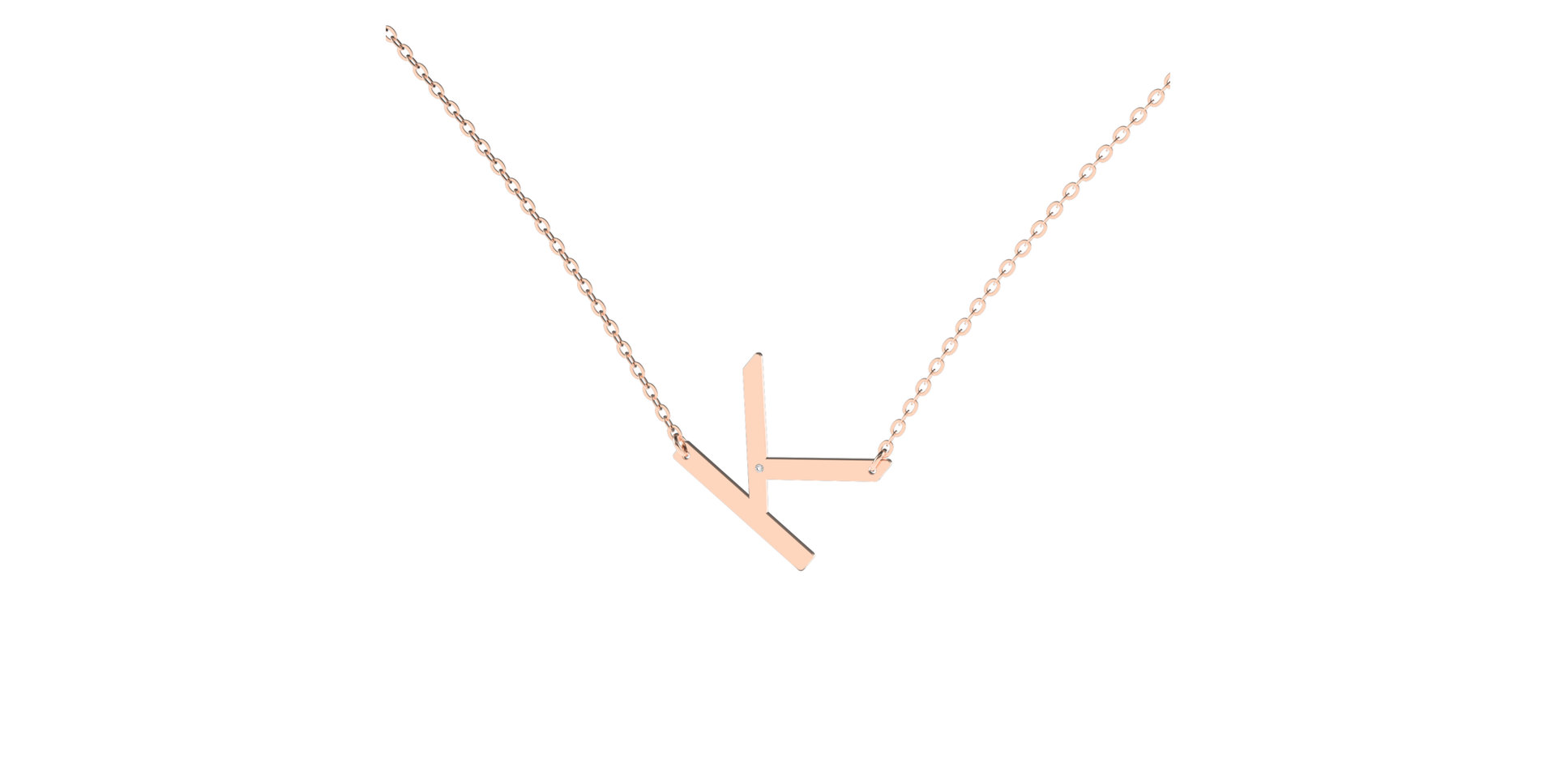 Náhrdelník s diamantom Big Line K