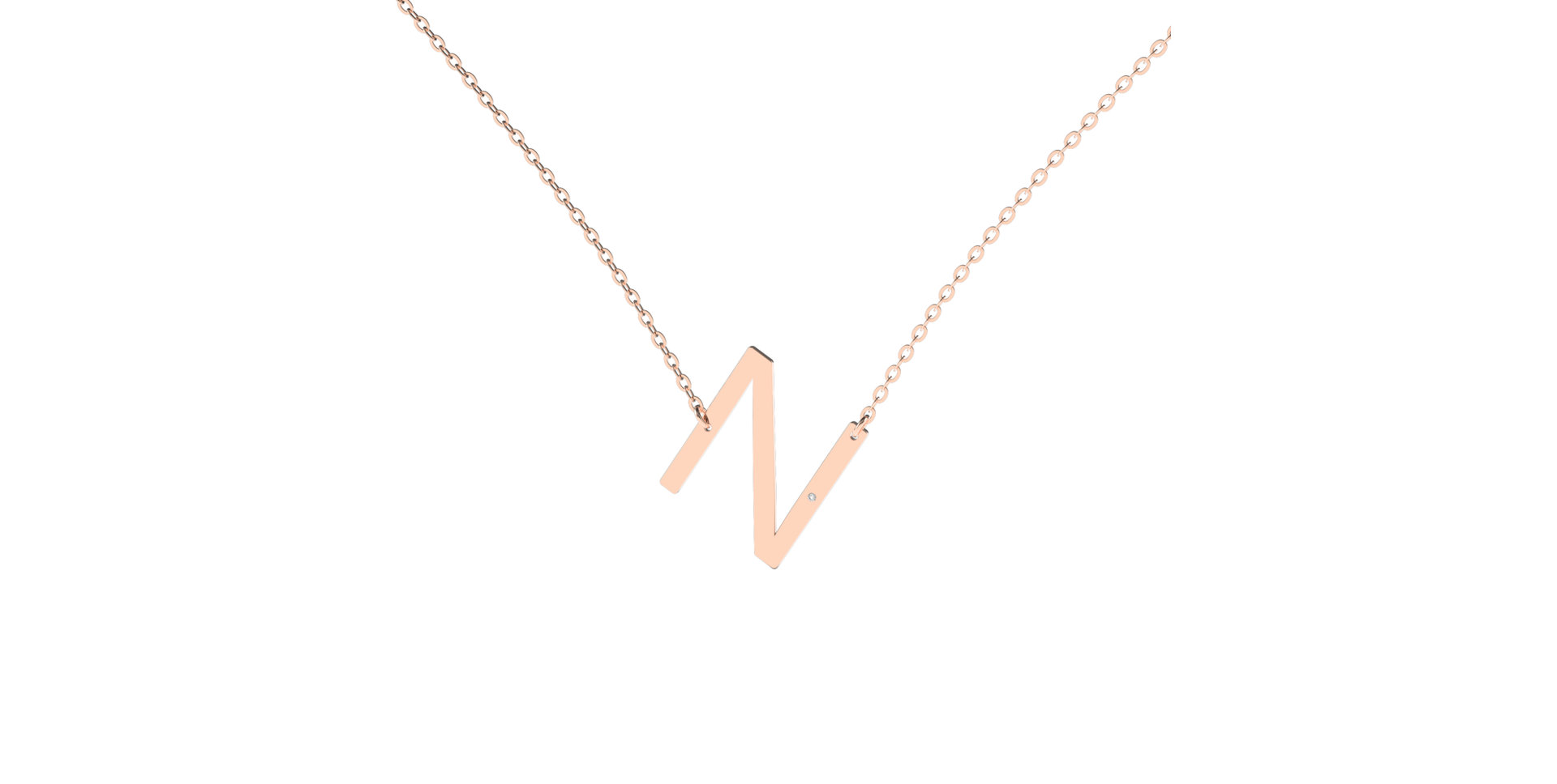 Náhrdelník s diamantom Big Line N