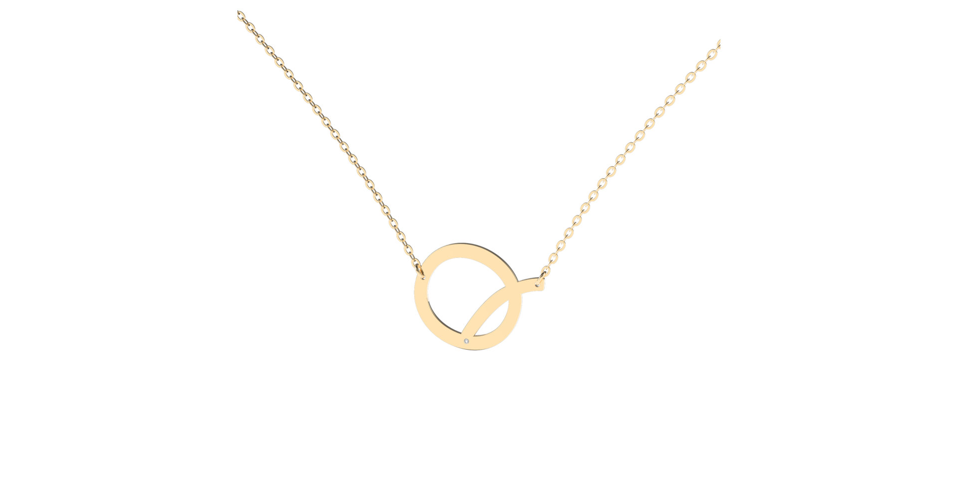 Náhrdelník s diamantom Big Line Q