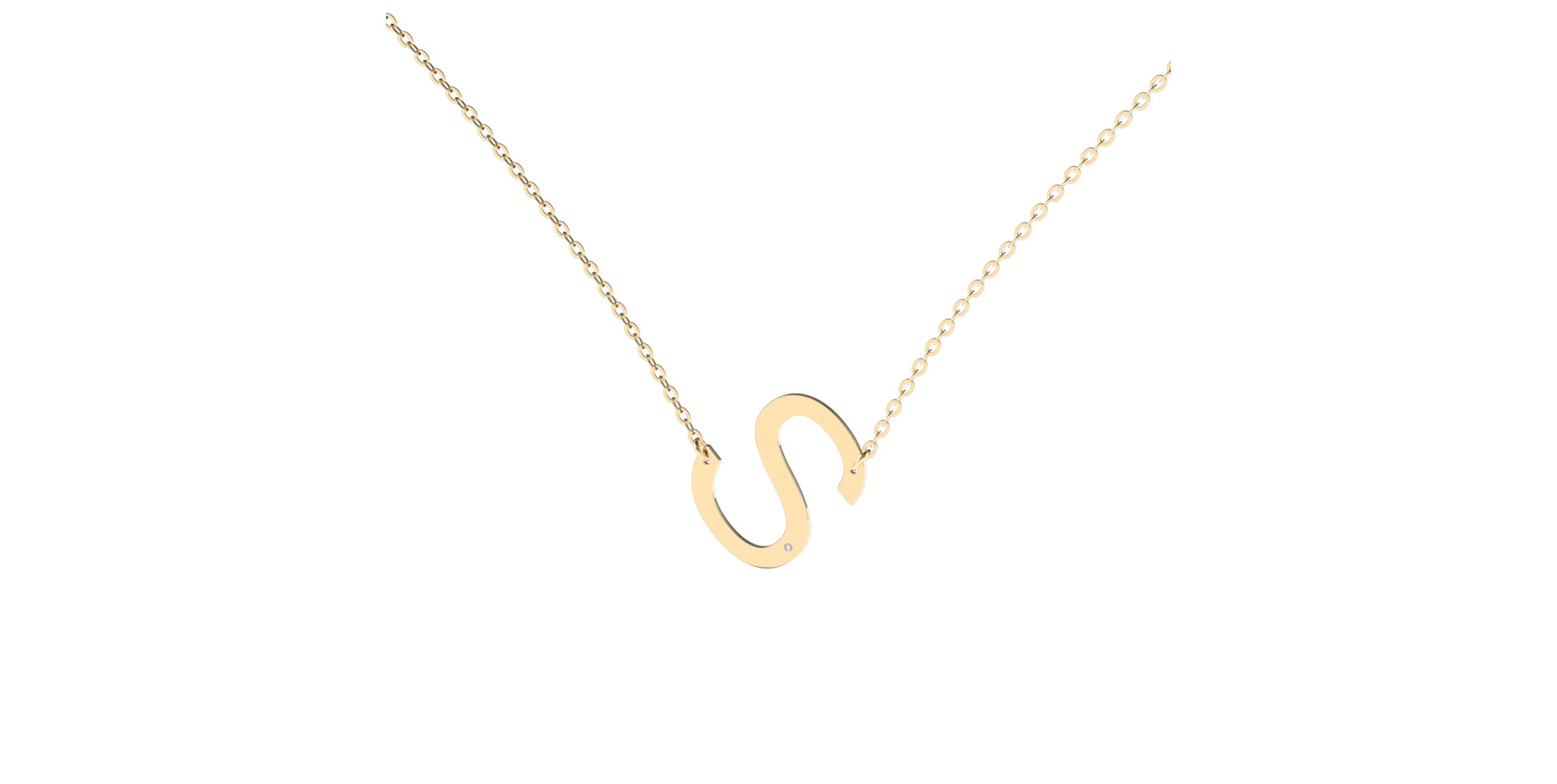 Náhrdelník s diamantom Big Line S