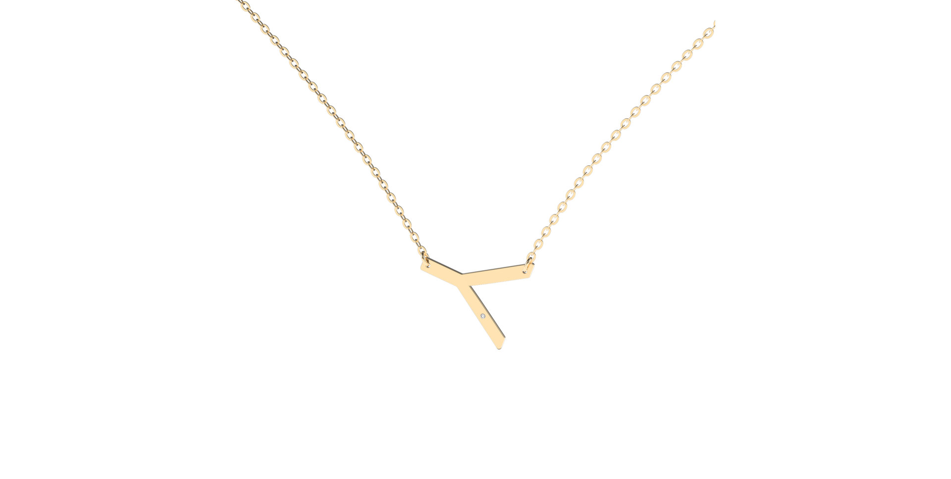 Náhrdelník s diamantom Big Line Y