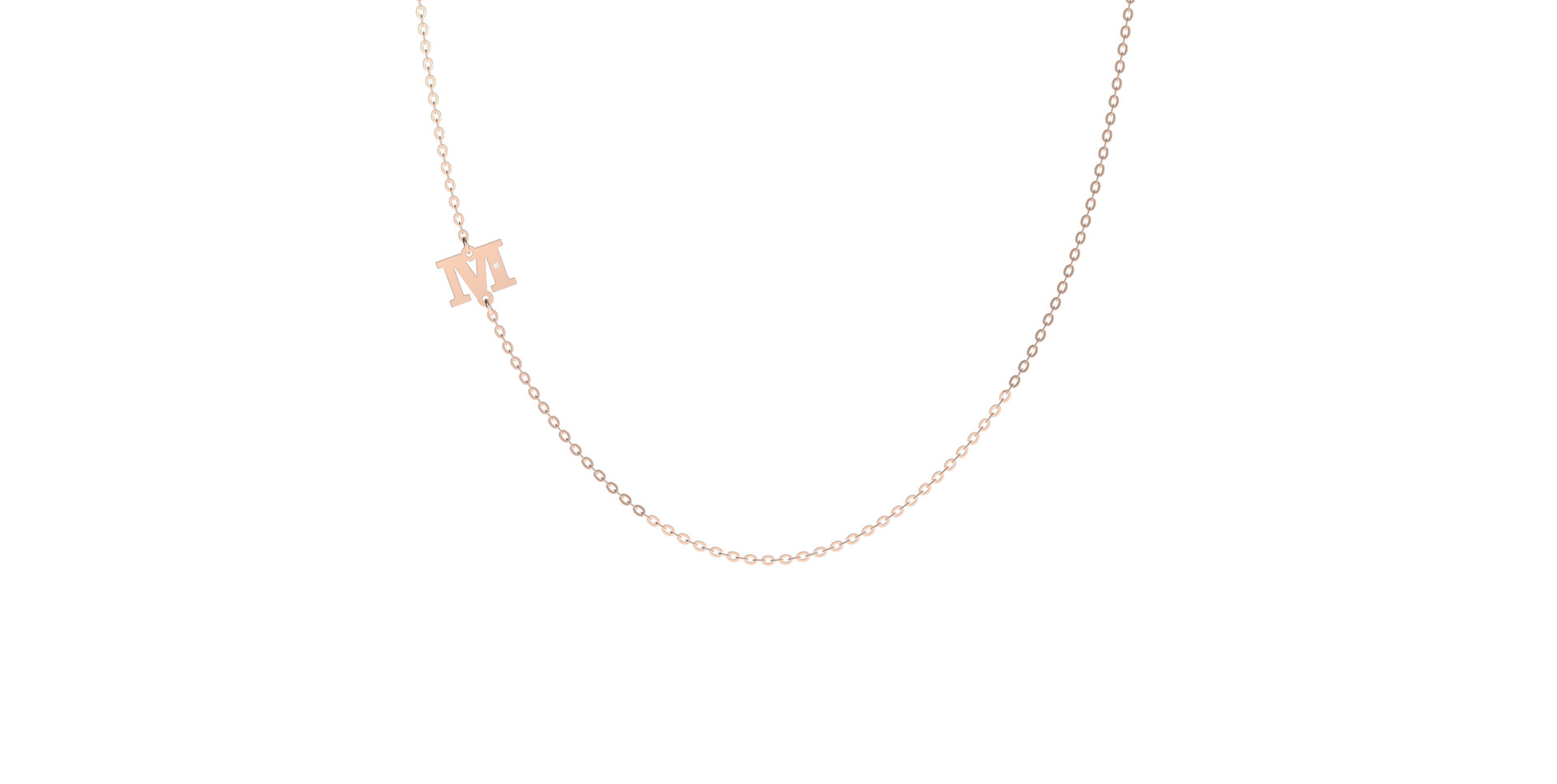 Náhrdelník s diamantom Big Line M