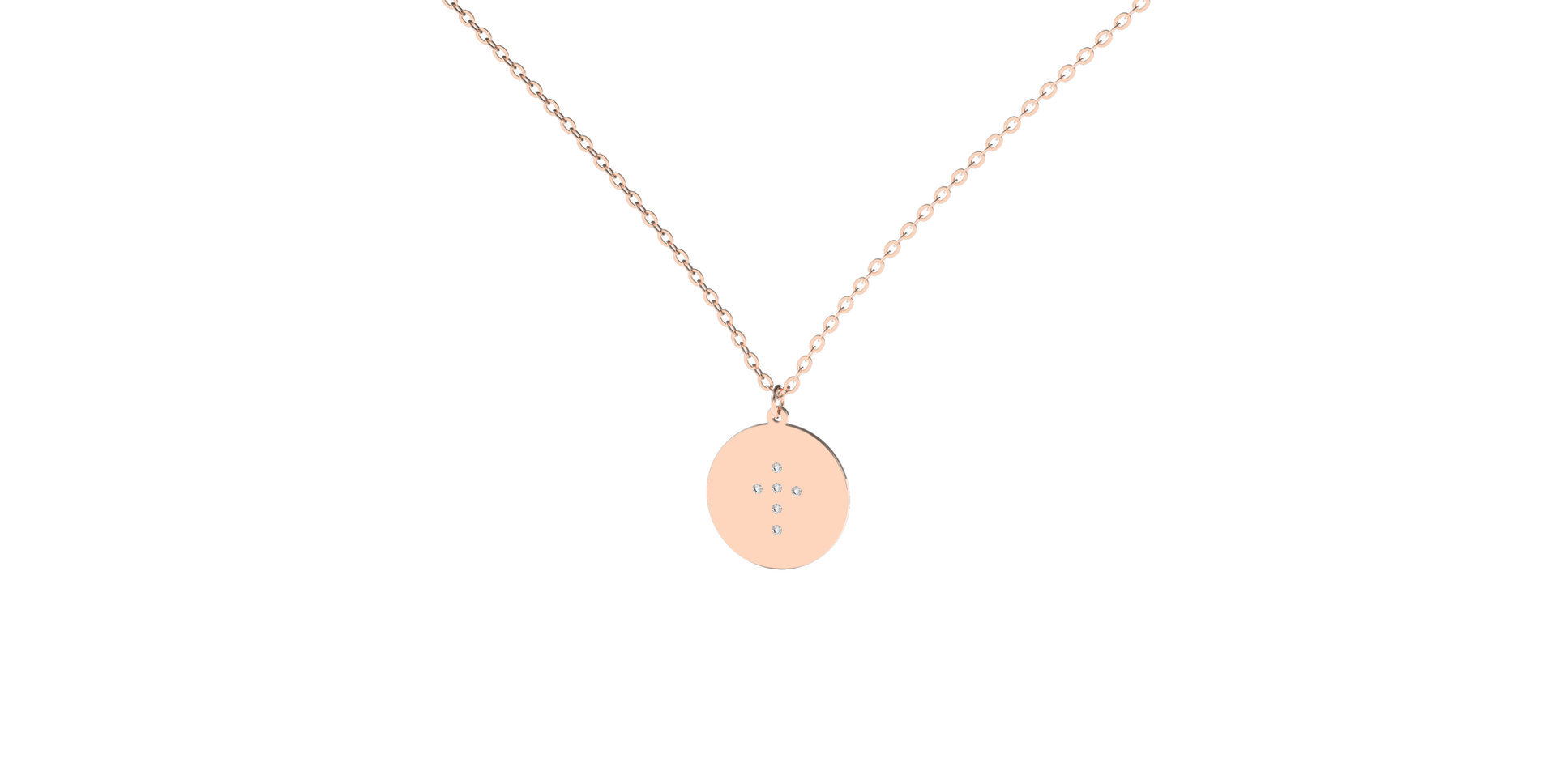 Náhrdelník s diamantom Diamond Cross