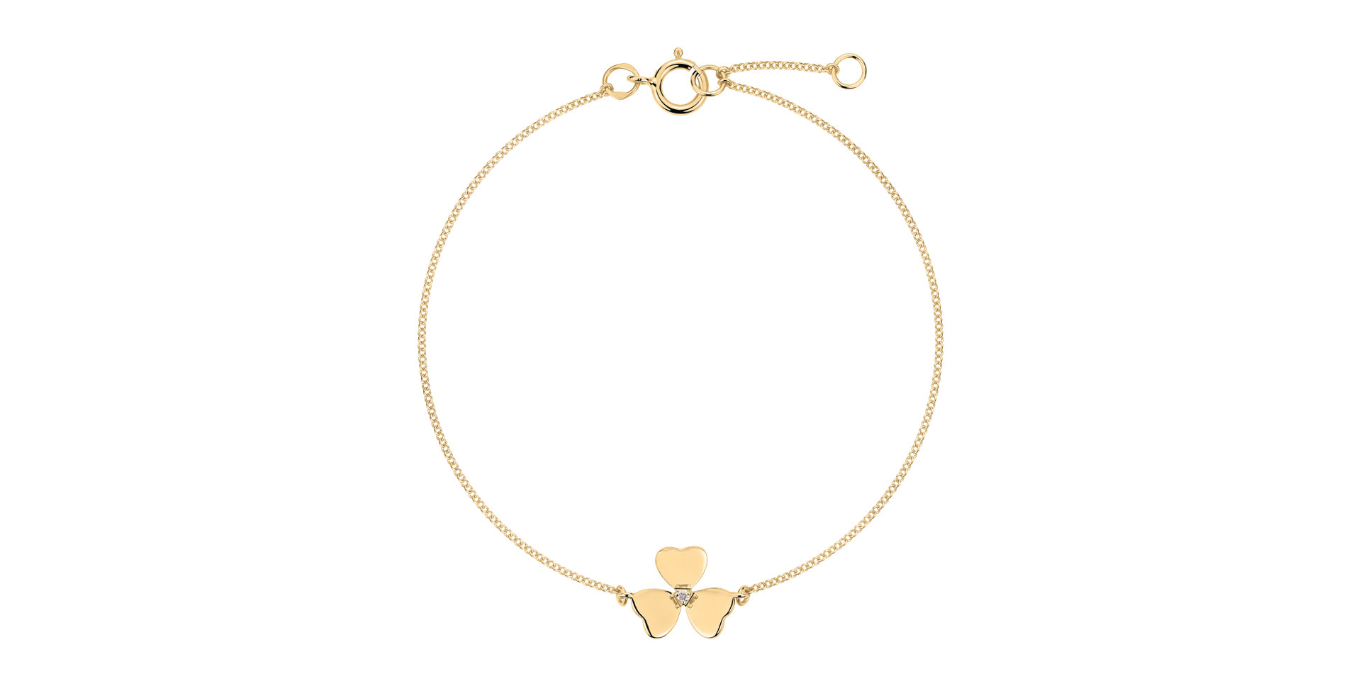 Náramek s diamantom Petal