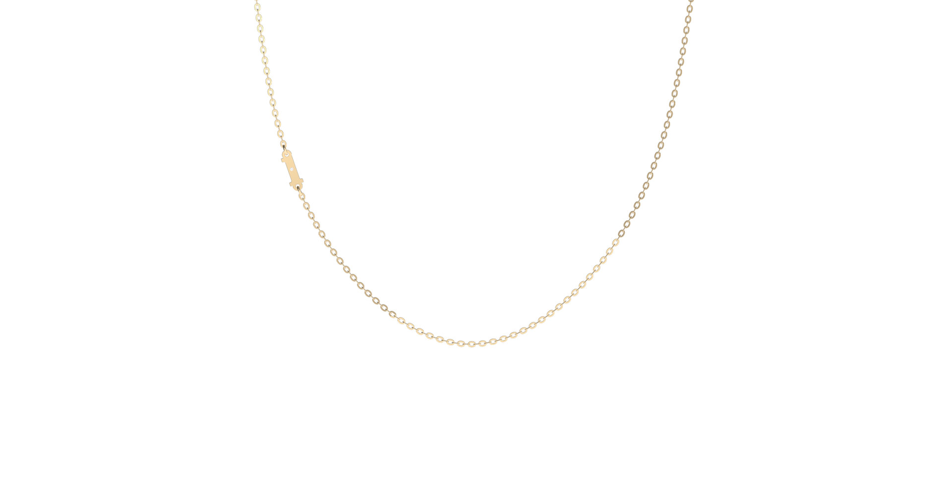 Náhrdelník s diamantom Big Classic L