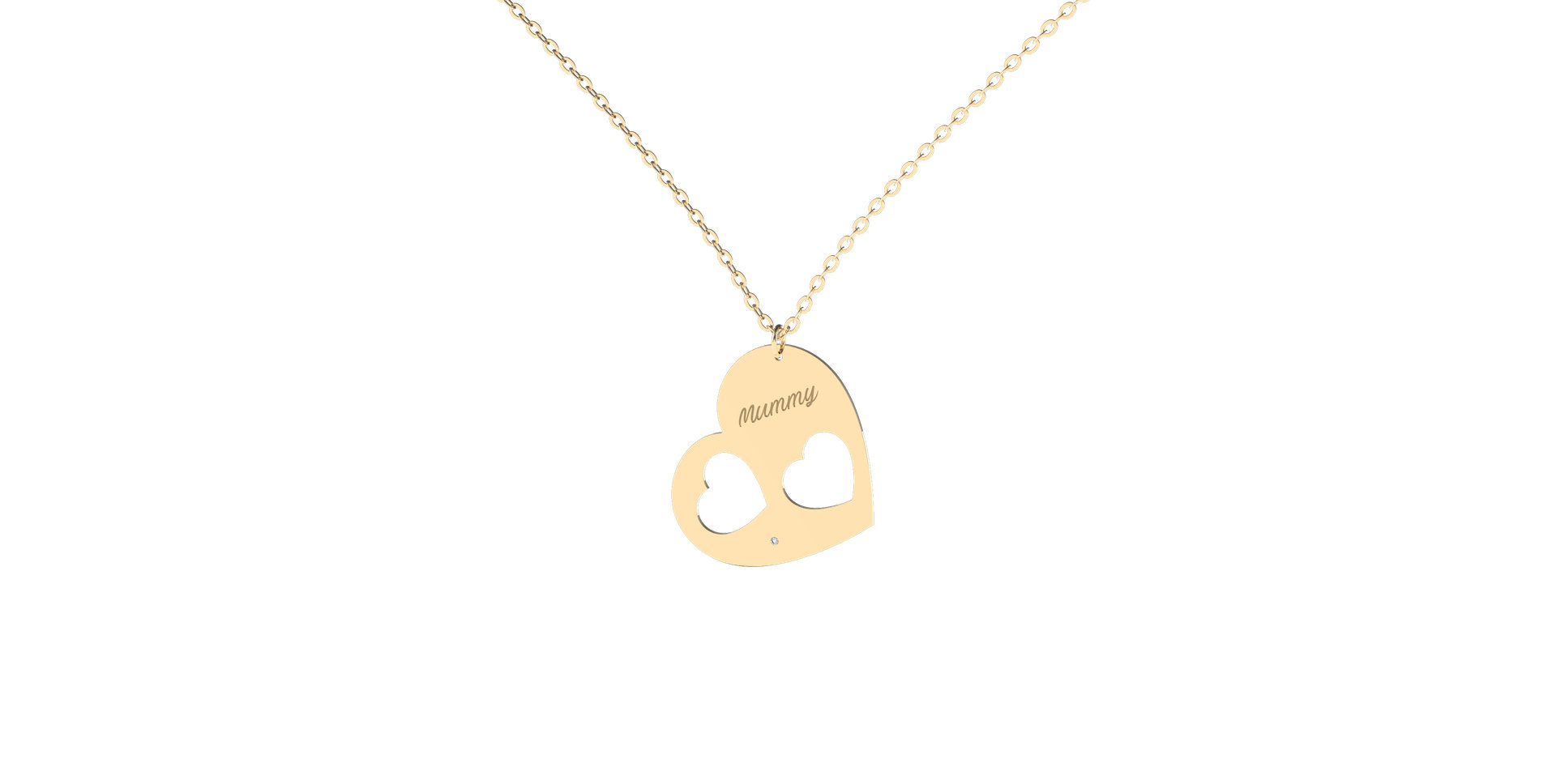 Náhrdelník s diamantom Mummy