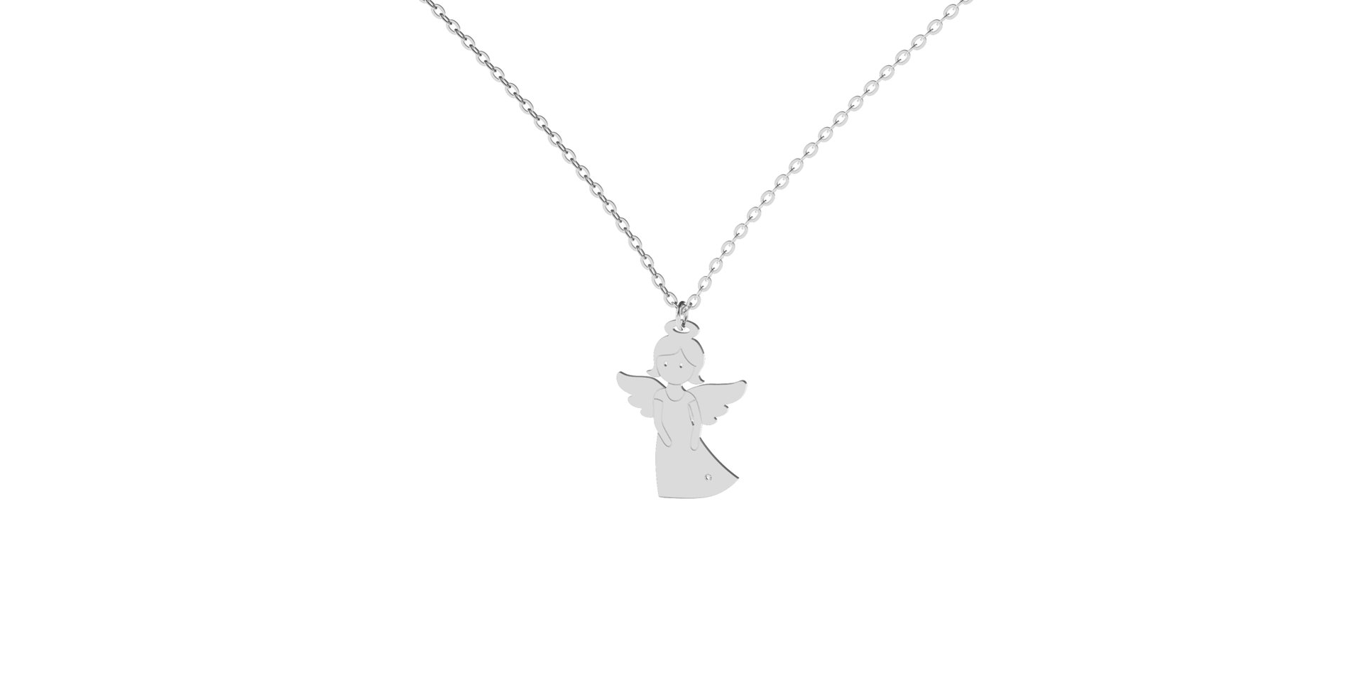 Náhrdelník s diamantom Little Angel